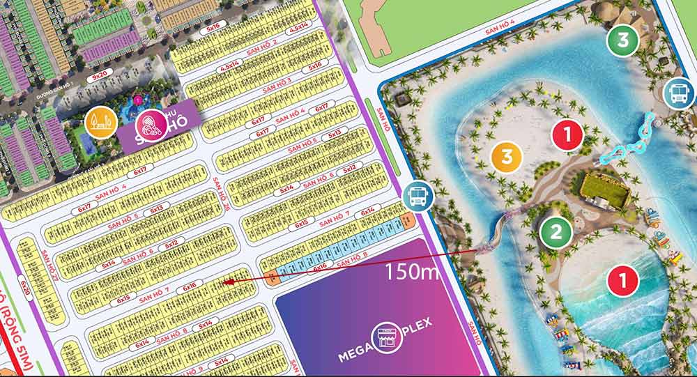 Bán Liền kề San Hô Ocean Park 2 mặt tiền 6m đường 20m