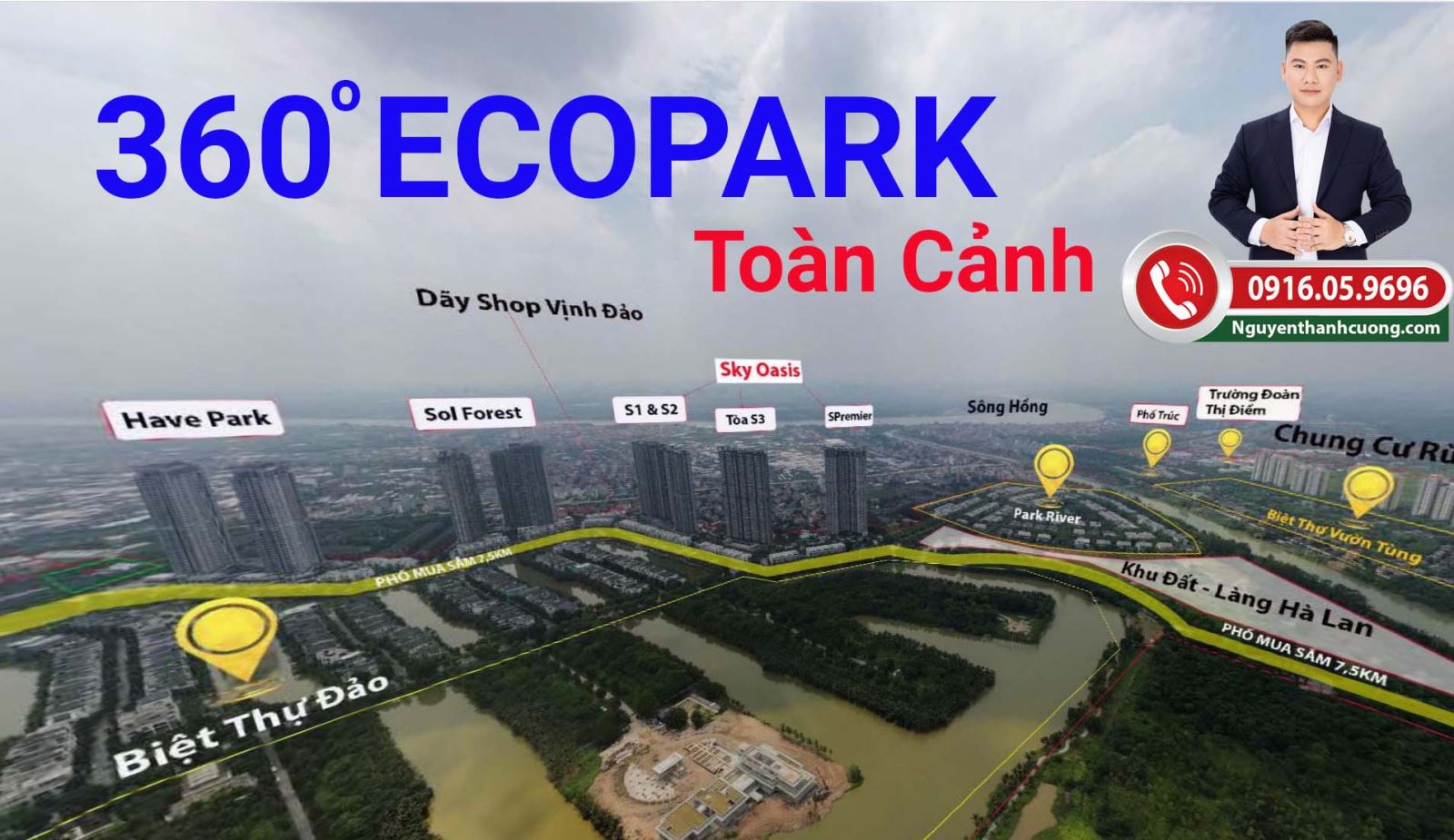 360 Độ Khu Đô Thị Ecopark Hưng Yên Toàn Cảnh
