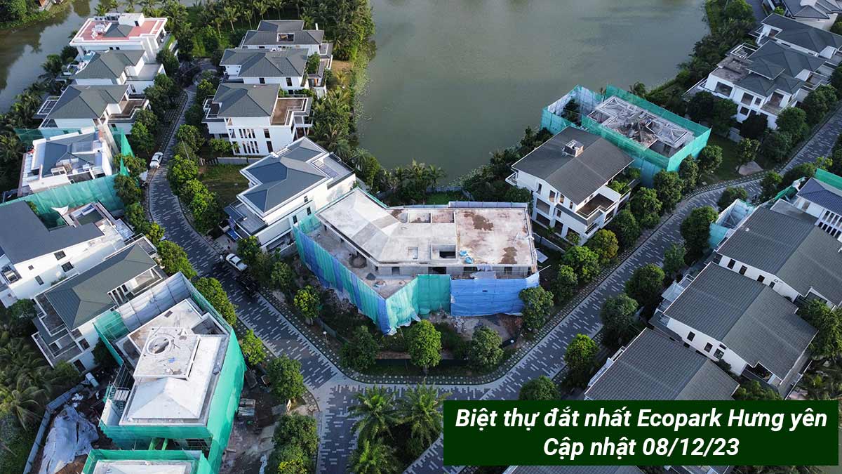 Biệt thự đơn lập chào bán giá đắt nhất Ecopark Hưng Yên 2023