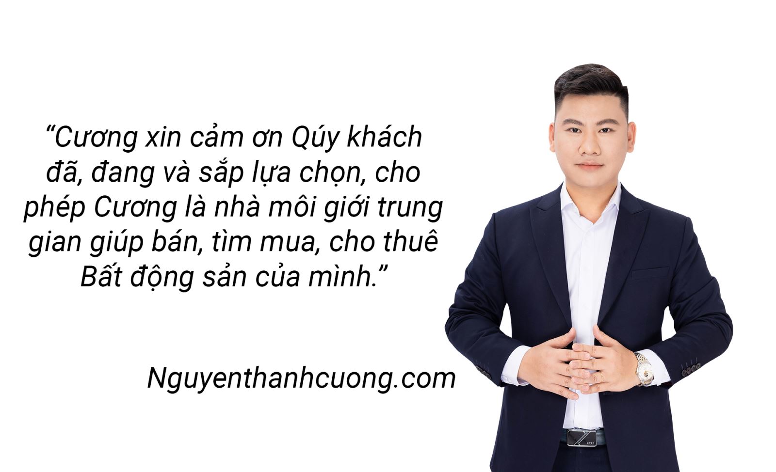 Nguyễn Thanh Cương BĐS xin chân thành cảm ơn Qúy Khách hàng đã tin tưởng tín nhiệm