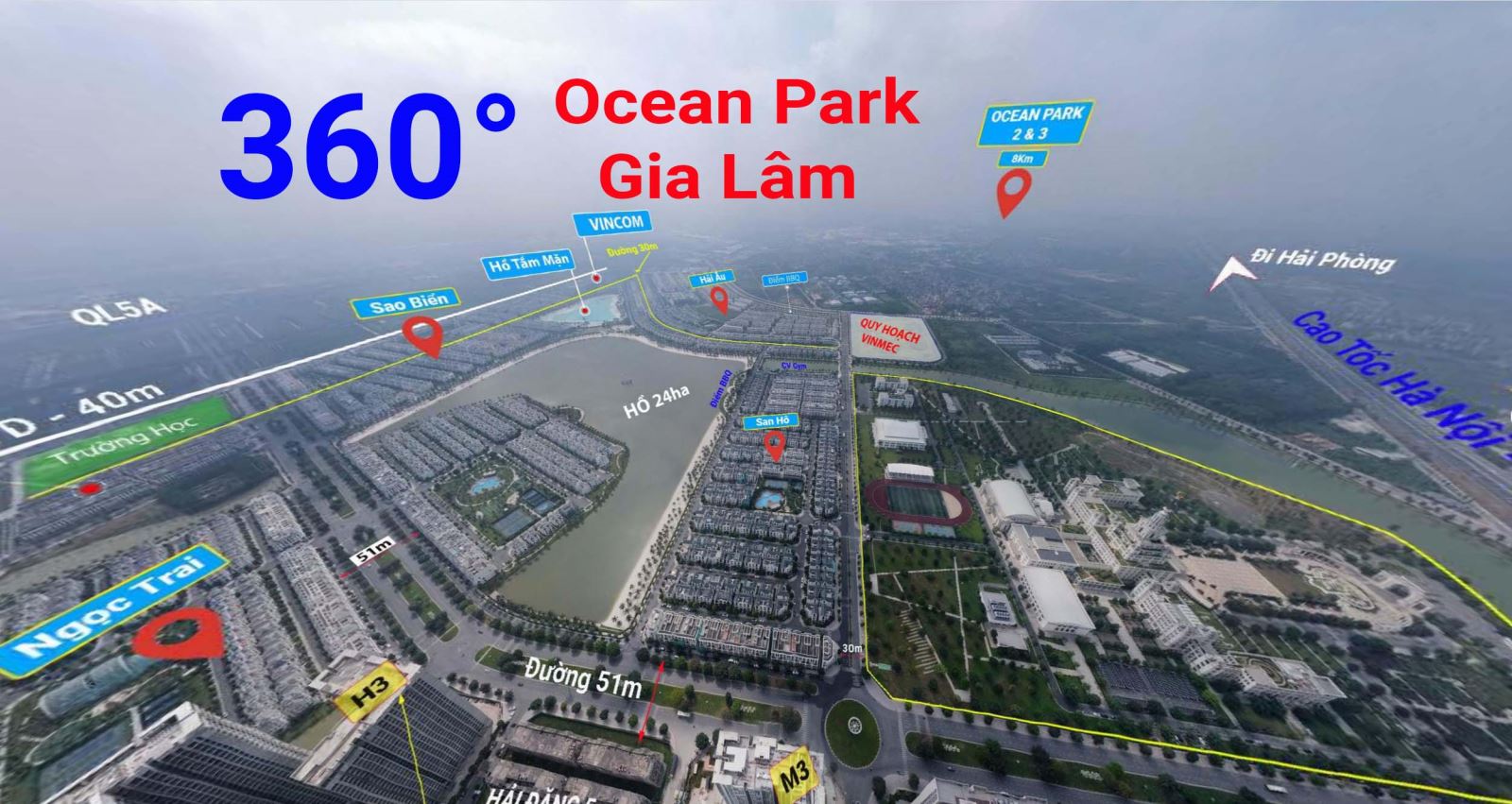 360 Độ Dự Án Vinhomes Ocean Park Gia Lâm